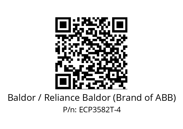 Motor  Baldor / Reliance Baldor (Brand of ABB) ECP3582T-4