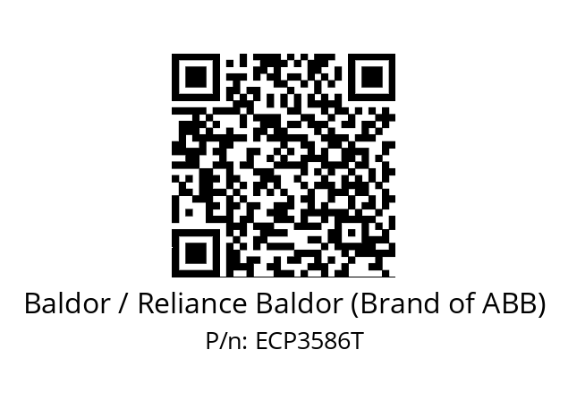 Motor  Baldor / Reliance Baldor (Brand of ABB) ECP3586T