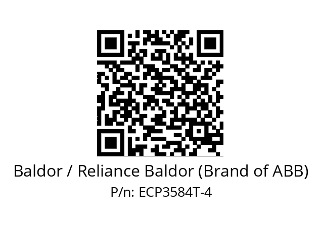 Motor  Baldor / Reliance Baldor (Brand of ABB) ECP3584T-4