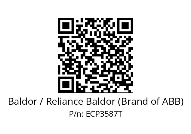 Motor  Baldor / Reliance Baldor (Brand of ABB) ECP3587T