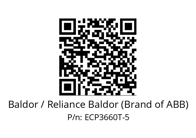 Motor  Baldor / Reliance Baldor (Brand of ABB) ECP3660T-5