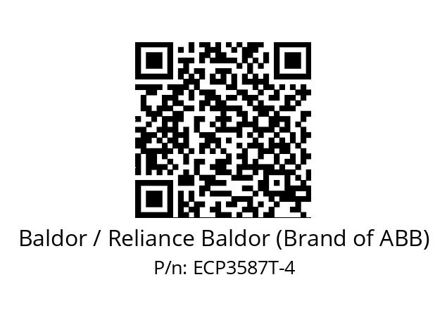 Motor  Baldor / Reliance Baldor (Brand of ABB) ECP3587T-4