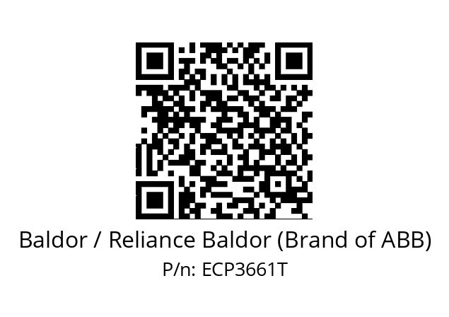 Motor  Baldor / Reliance Baldor (Brand of ABB) ECP3661T