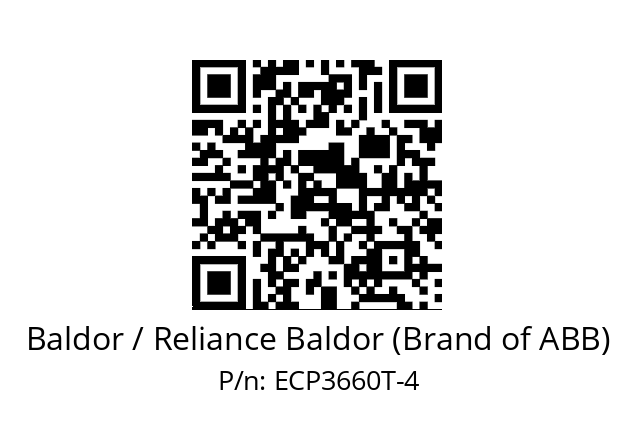 Motor  Baldor / Reliance Baldor (Brand of ABB) ECP3660T-4