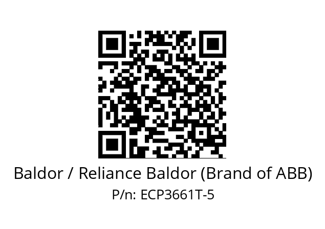 Motor  Baldor / Reliance Baldor (Brand of ABB) ECP3661T-5