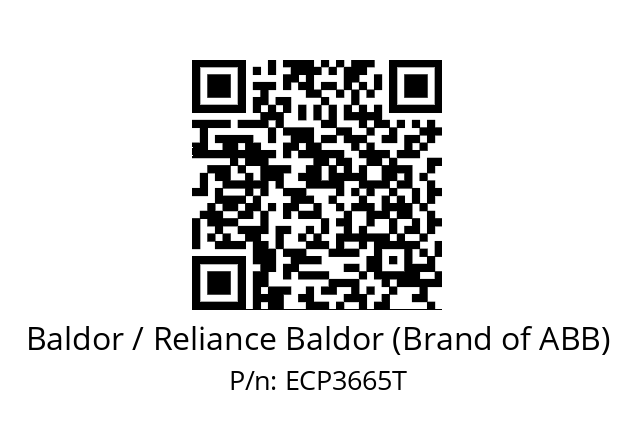 Motor  Baldor / Reliance Baldor (Brand of ABB) ECP3665T