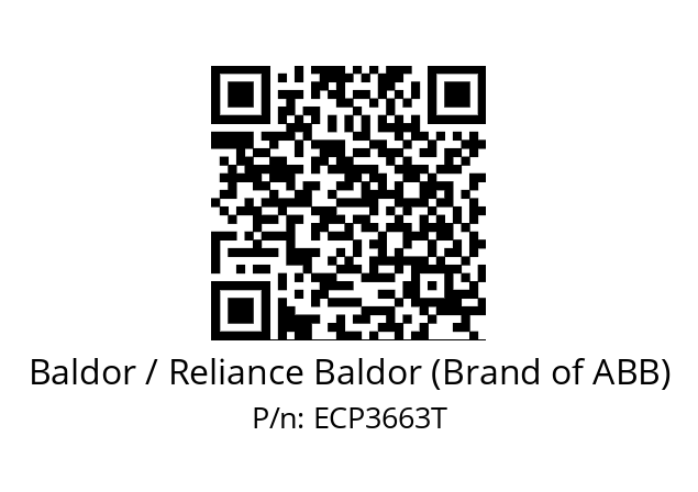 Motor  Baldor / Reliance Baldor (Brand of ABB) ECP3663T