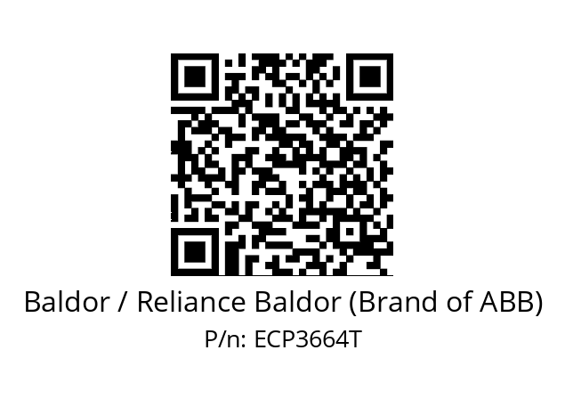 Motor  Baldor / Reliance Baldor (Brand of ABB) ECP3664T