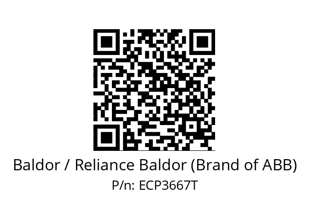 Motor  Baldor / Reliance Baldor (Brand of ABB) ECP3667T