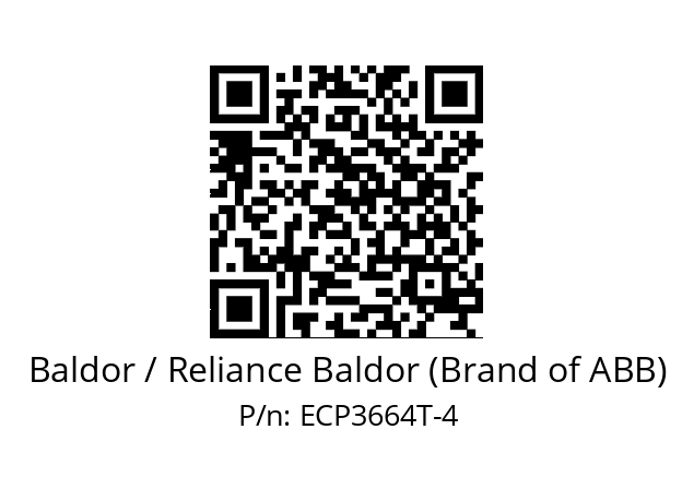 Motor  Baldor / Reliance Baldor (Brand of ABB) ECP3664T-4