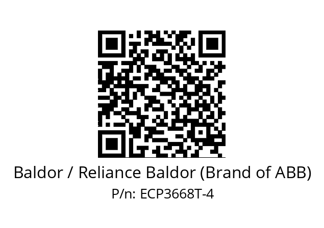 Motor  Baldor / Reliance Baldor (Brand of ABB) ECP3668T-4