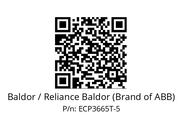 Motor  Baldor / Reliance Baldor (Brand of ABB) ECP3665T-5