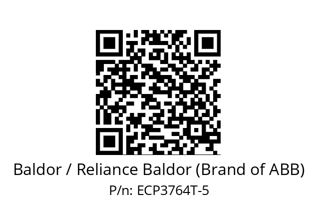 Motor  Baldor / Reliance Baldor (Brand of ABB) ECP3764T-5