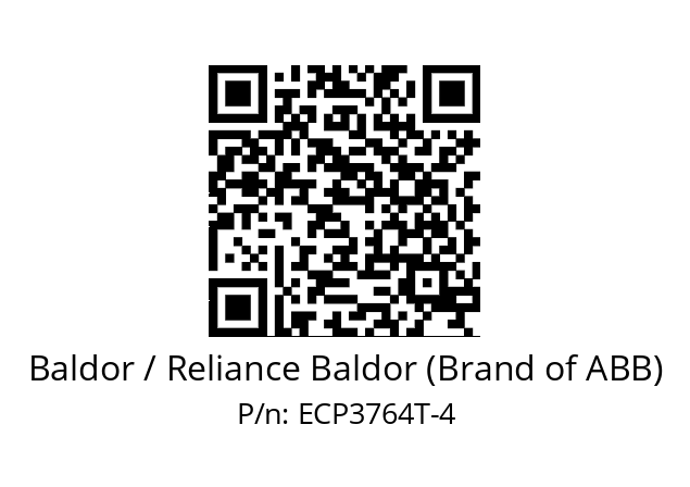 Motor  Baldor / Reliance Baldor (Brand of ABB) ECP3764T-4