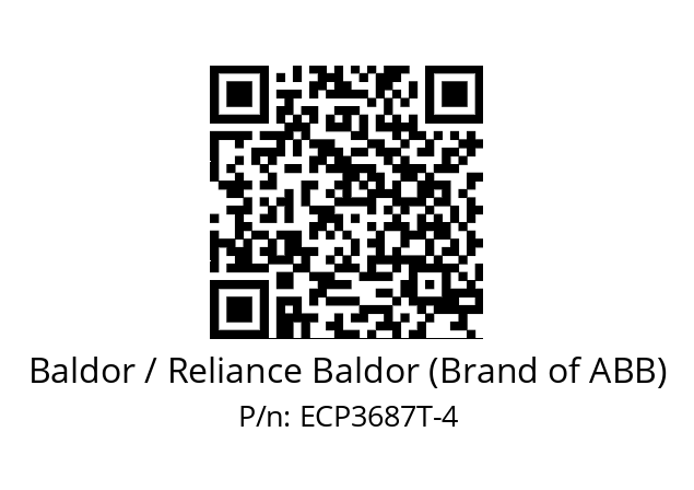 Motor  Baldor / Reliance Baldor (Brand of ABB) ECP3687T-4