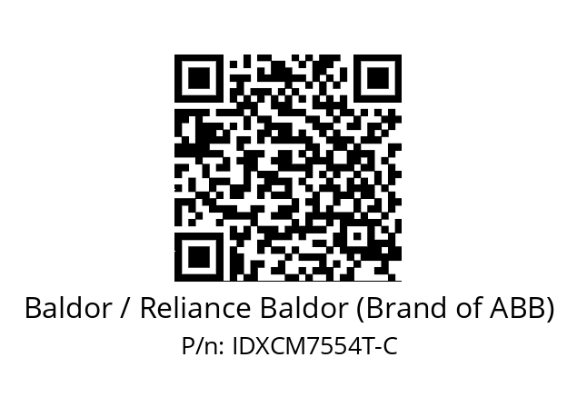 Motor  Baldor / Reliance Baldor (Brand of ABB) IDXCM7554T-C