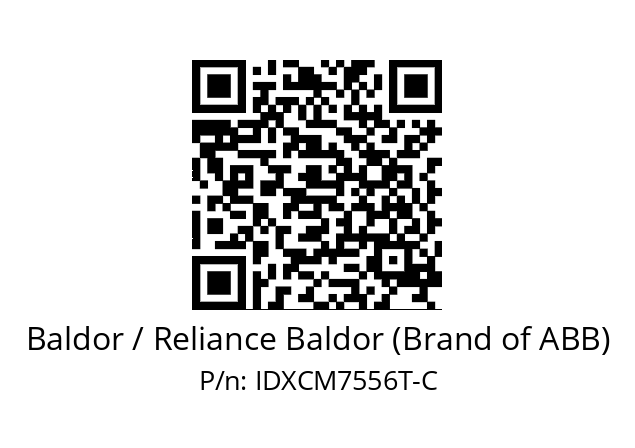 Motor  Baldor / Reliance Baldor (Brand of ABB) IDXCM7556T-C