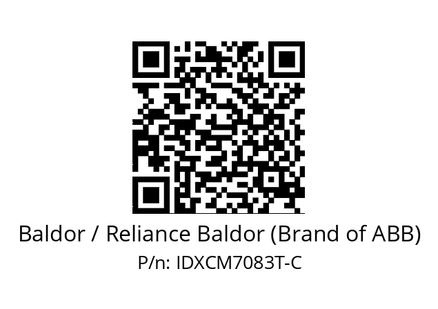 Motor  Baldor / Reliance Baldor (Brand of ABB) IDXCM7083T-C