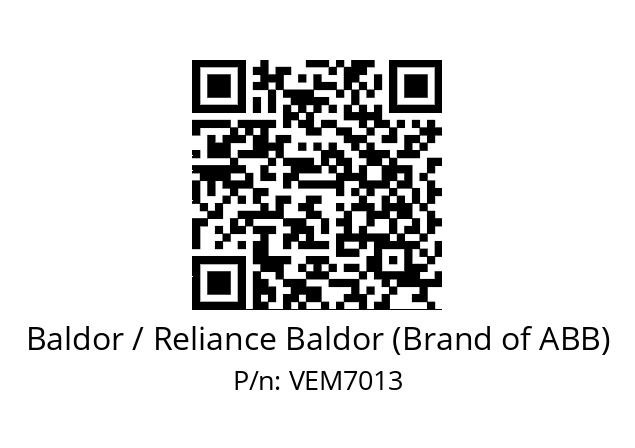 Motor  Baldor / Reliance Baldor (Brand of ABB) VEM7013