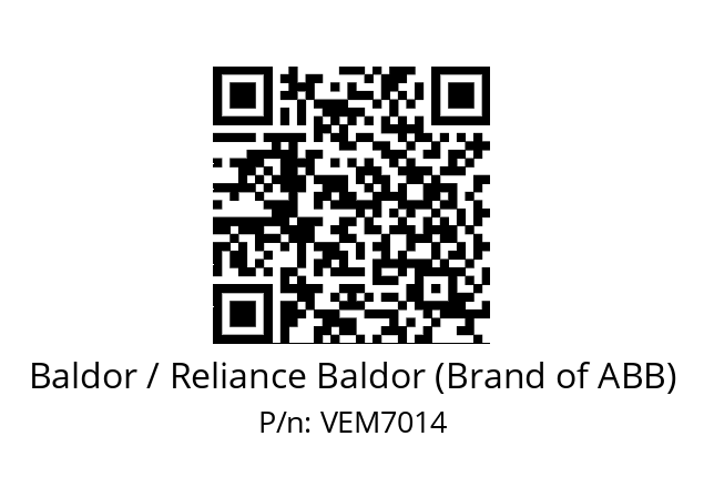 Motor  Baldor / Reliance Baldor (Brand of ABB) VEM7014