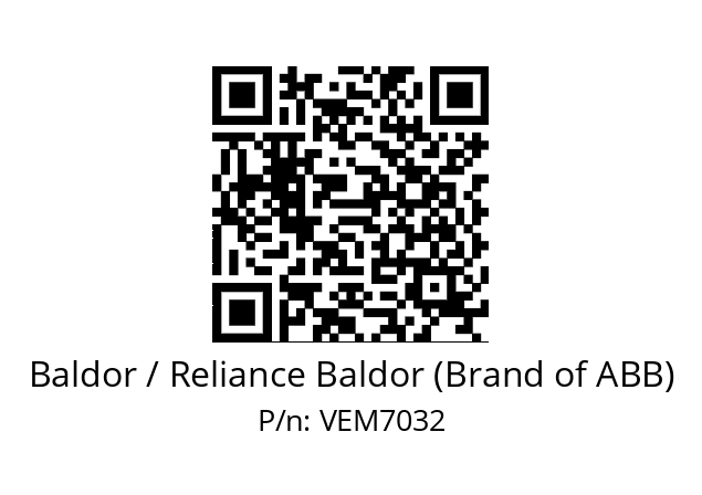 Motor  Baldor / Reliance Baldor (Brand of ABB) VEM7032