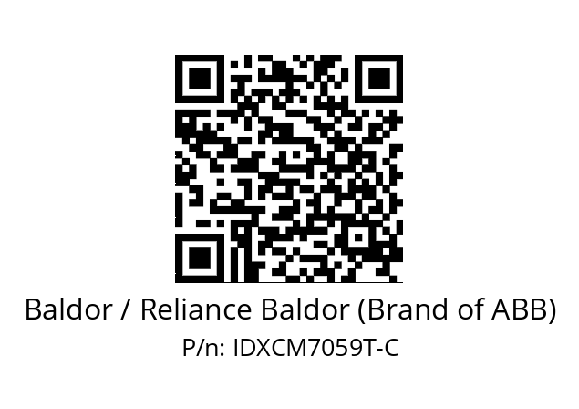 Motor  Baldor / Reliance Baldor (Brand of ABB) IDXCM7059T-C