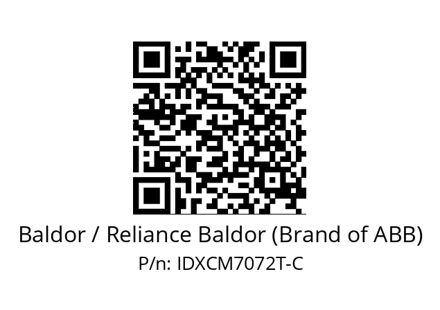 Motor  Baldor / Reliance Baldor (Brand of ABB) IDXCM7072T-C