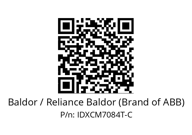 Motor  Baldor / Reliance Baldor (Brand of ABB) IDXCM7084T-C