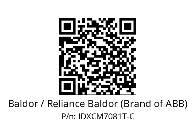 Motor  Baldor / Reliance Baldor (Brand of ABB) IDXCM7081T-C