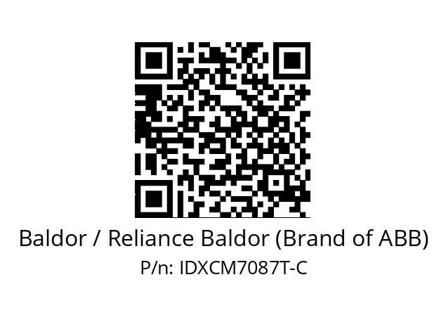 Motor  Baldor / Reliance Baldor (Brand of ABB) IDXCM7087T-C