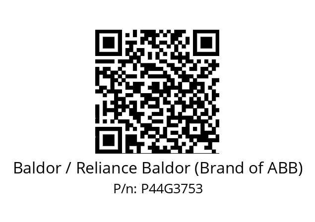 Motor  Baldor / Reliance Baldor (Brand of ABB) P44G3753