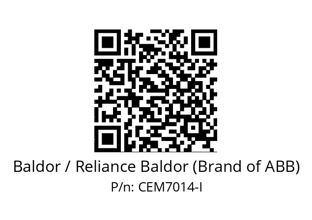 Motor  Baldor / Reliance Baldor (Brand of ABB) CEM7014-I