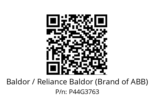 Motor  Baldor / Reliance Baldor (Brand of ABB) P44G3763