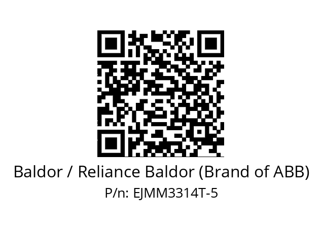 Motor  Baldor / Reliance Baldor (Brand of ABB) EJMM3314T-5