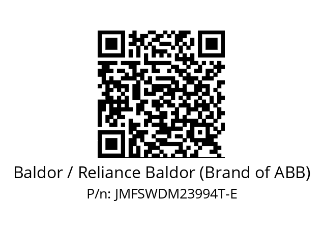 Motor  Baldor / Reliance Baldor (Brand of ABB) JMFSWDM23994T-E