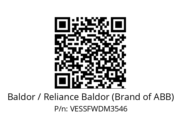 Motor  Baldor / Reliance Baldor (Brand of ABB) VESSFWDM3546