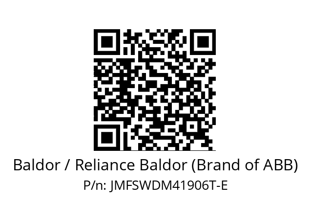 Motor  Baldor / Reliance Baldor (Brand of ABB) JMFSWDM41906T-E