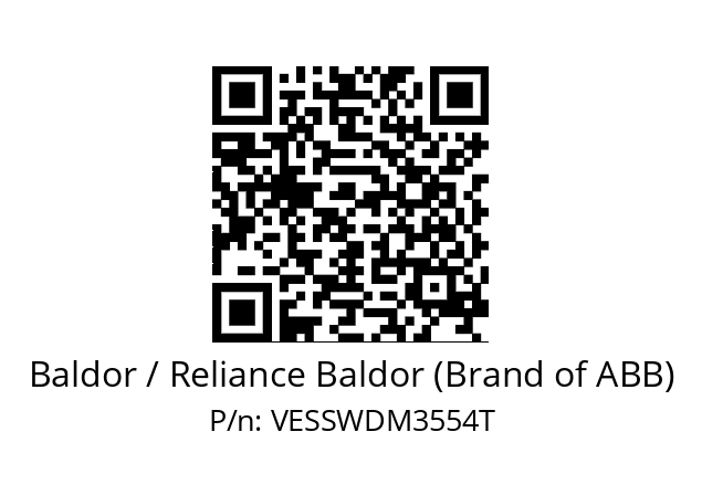 Motor  Baldor / Reliance Baldor (Brand of ABB) VESSWDM3554T