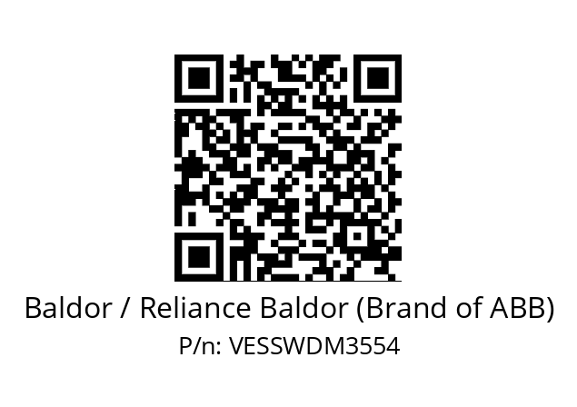 Motor  Baldor / Reliance Baldor (Brand of ABB) VESSWDM3554