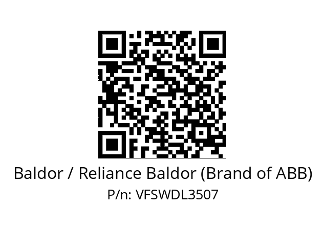 Motor  Baldor / Reliance Baldor (Brand of ABB) VFSWDL3507