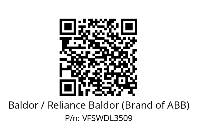 Motor  Baldor / Reliance Baldor (Brand of ABB) VFSWDL3509