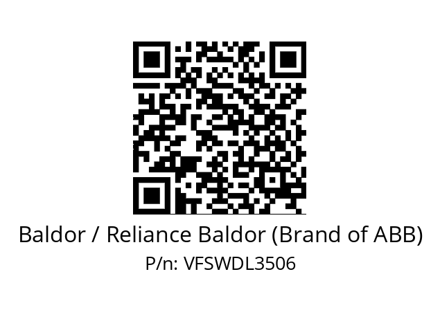 Motor  Baldor / Reliance Baldor (Brand of ABB) VFSWDL3506