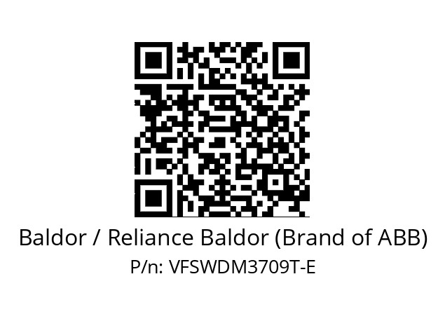 Motor  Baldor / Reliance Baldor (Brand of ABB) VFSWDM3709T-E