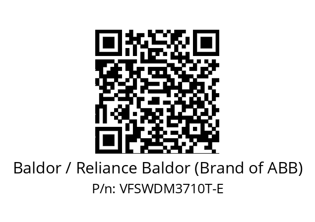 Motor  Baldor / Reliance Baldor (Brand of ABB) VFSWDM3710T-E