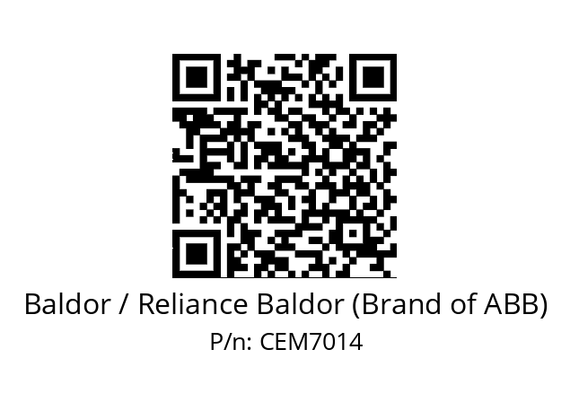 Motor  Baldor / Reliance Baldor (Brand of ABB) CEM7014