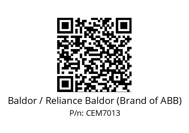 Motor  Baldor / Reliance Baldor (Brand of ABB) CEM7013