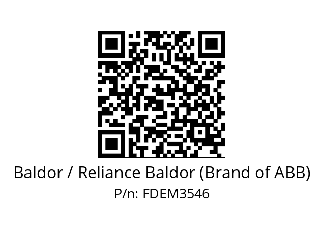 Motor  Baldor / Reliance Baldor (Brand of ABB) FDEM3546