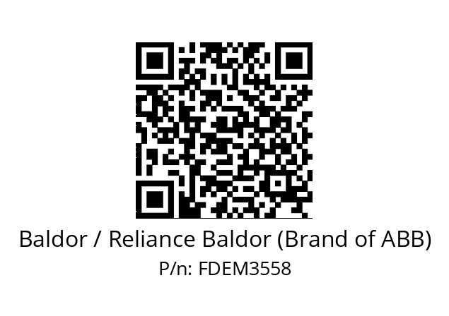 Motor  Baldor / Reliance Baldor (Brand of ABB) FDEM3558