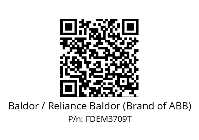 Motor  Baldor / Reliance Baldor (Brand of ABB) FDEM3709T