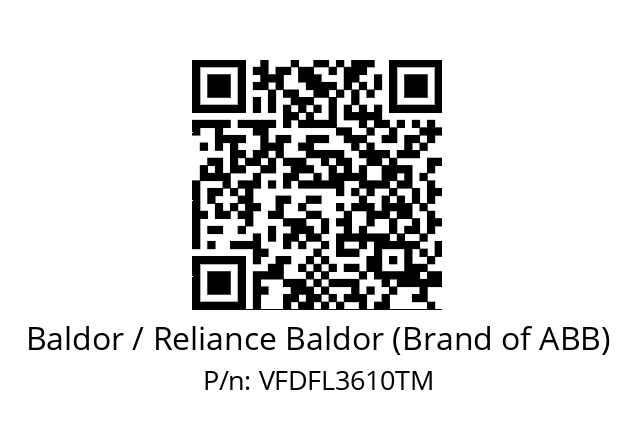 Motor  Baldor / Reliance Baldor (Brand of ABB) VFDFL3610TM